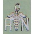 Precious Metal Registered Nurse Charm